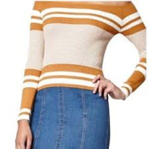 Pacsun Kendall & Kylie Long Sleeve Off The Shoulder Top